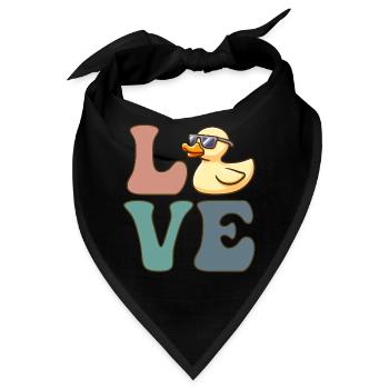 Gummiente Entchen Entchen Entchen - Bandana - Schwarz - Vorne