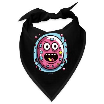 Der lustige Virus - Bandana - Schwarz - Vorne