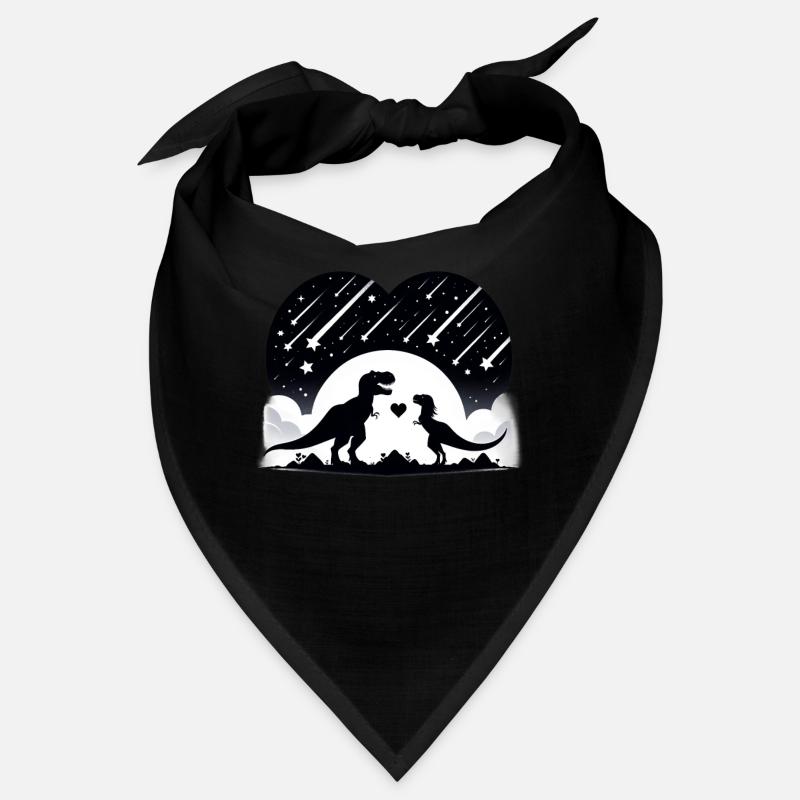 Dino Love T-Rex Meteor Shower Saint-Valentin Bandana