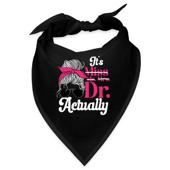 PhD Graduate Doktorgrad Ph.D. Promotion - Bandana - Schwarz - Vorne