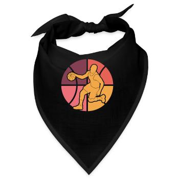 Basketball Basketballer - Bandana - Schwarz - Vorne