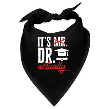 PhD Graduate Doktorgrad Ph.D. Promotion - Bandana - Schwarz - Vorne