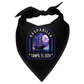 Gasparilla 2024 Sternennachtschiff Tampa FL - Bandana - Schwarz - Vorne