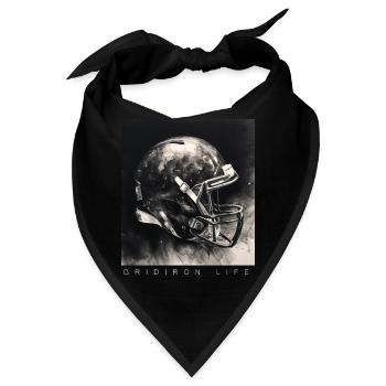 Gridiron Football Touchdown am amerikanischen Spieltag - Bandana - Schwarz - Vorne