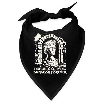 Ich weigere mich, im Kerker zu verrotten, Arbeit - Bandana - Schwarz - Vorne
