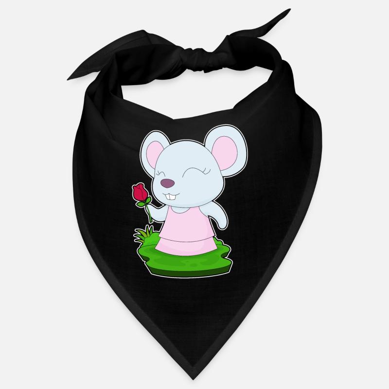 Maus Rose Blumen Bandana