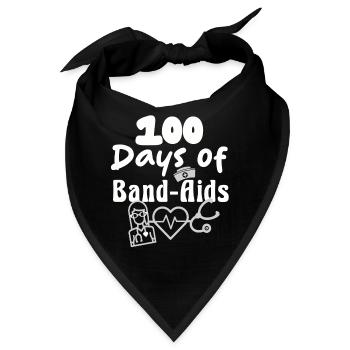 Schule der Krankenschwester 100 Tage der Pflaster - Bandana - Schwarz - Vorne