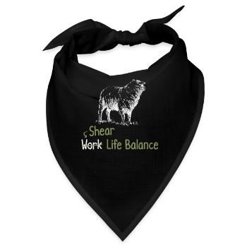 Shear Work Life Balance – Sheep Shepherd - Bandana - Schwarz - Vorne