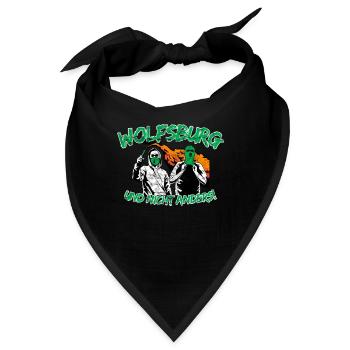 Wolfsburg und nicht anders UPDATE - Bandana - Schwarz - Vorne
