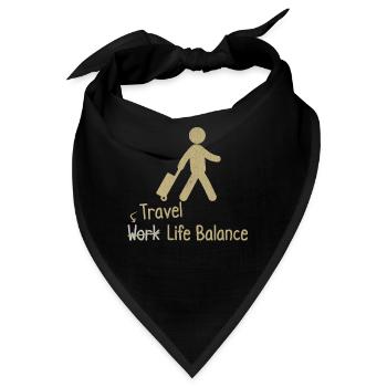 Reisen, Work-life-balance - Reisen, - Bandana - Schwarz - Vorne