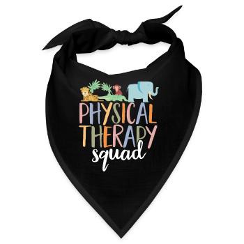 Physiotherapie Kinderphysiotherapeutin - Bandana - Schwarz - Vorne