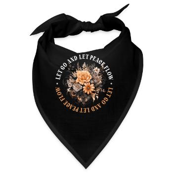 Positive Affirmation Mindfulness Meditation Self C - Bandana - Schwarz - Vorne