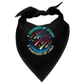 Meteorschauer Astronomie Komet Astronom Meteor - Bandana - Schwarz - Vorne