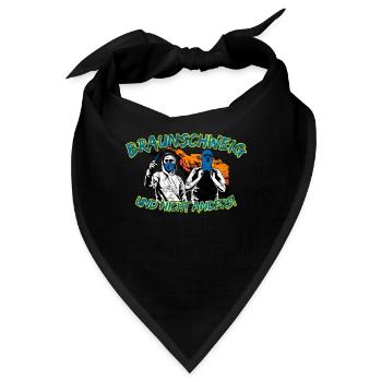 Braunschweig und nicht anders UPDATE - Bandana - Schwarz - Vorne
