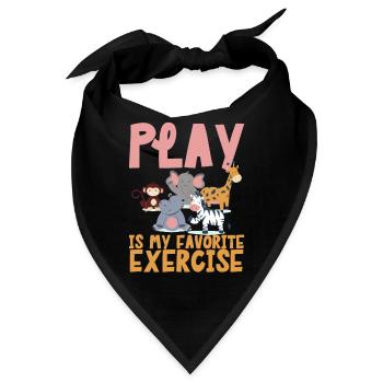 Physiotherapie Kinderphysiotherapeutin - Bandana - Schwarz - Vorne