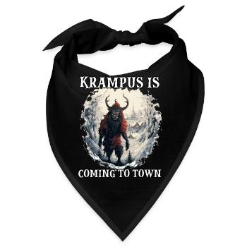 Der Krampus Kommt | Kramperl | Krampus Kostüm - Bandana - Schwarz - Vorne