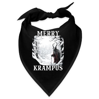 Krampus T | Krampus Kostüm | Gruseliger - Bandana - Schwarz - Vorne