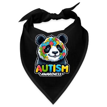 Autism Awareness puzzles piece - Bandana - Schwarz - Vorne