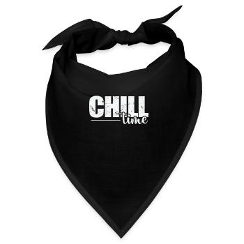 Chill Time relaxen - Bandana - Schwarz - Vorne