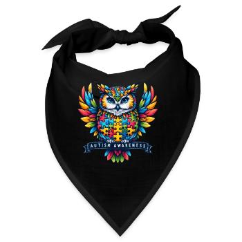 Autism Awareness puzzles piece - Bandana - Schwarz - Vorne