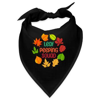 Leaf Peeping Squad Autumn Leaf Peeper - Bandana - Schwarz - Vorne