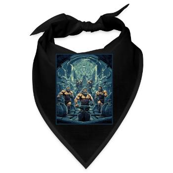 Viking Gym Raid Warriors Laufbänder Gewichte - Bandana - Schwarz - Vorne