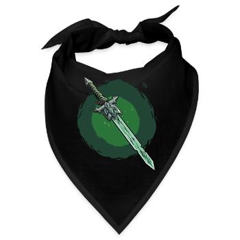 Das Fantasie Schwert - Bandana - Schwarz - Vorne