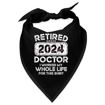Retired Doctor 2024 - Bandana - Schwarz - Vorne