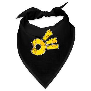 Käse Komet Symbol - Bandana - Schwarz - Vorne