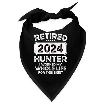 Retired Hunter 2024 - Bandana - Schwarz - Vorne