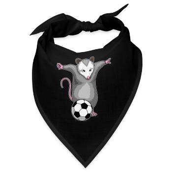 Beutelratte Fußballspieler Fußball - Bandana - Schwarz - Vorne