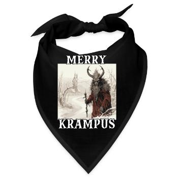 Merry Krampus | Kramperl | Krampus Kostüm - Bandana - Schwarz - Vorne