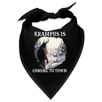 Krampus Maske | Krampus Kostüm | Germanische - Bandana - Schwarz - Vorne