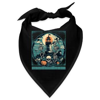 Nautical Nightmare Sweatshirt, Matrosenskelett - Bandana - Schwarz - Vorne