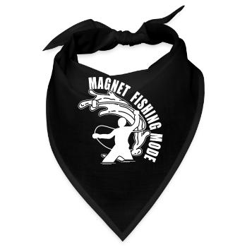 Magnet Fishing Mode Treasure Hunting Magnetic Fish - Bandana - Schwarz - Vorne