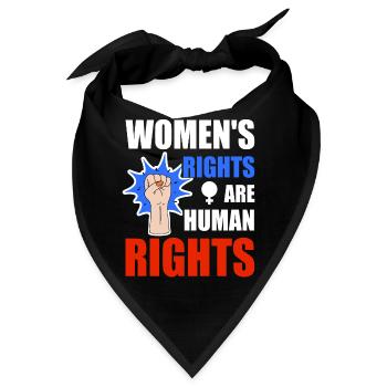 Frauenrechte sind Menschenrechte - Bandana - Schwarz - Vorne