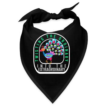 Ballon-Modellier-Shirt, Twisting The Ordinary - Bandana - Schwarz - Vorne