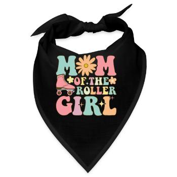 Roller Skating Girl Roller Mom - Bandana - Schwarz - Vorne