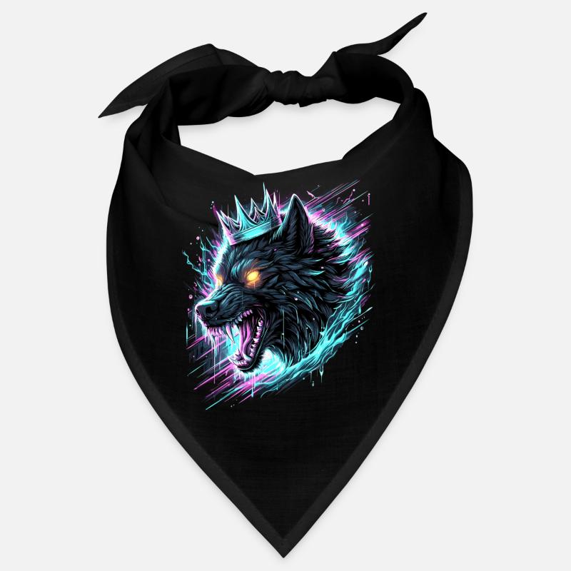 Royal Wolf Synthwave Bandana