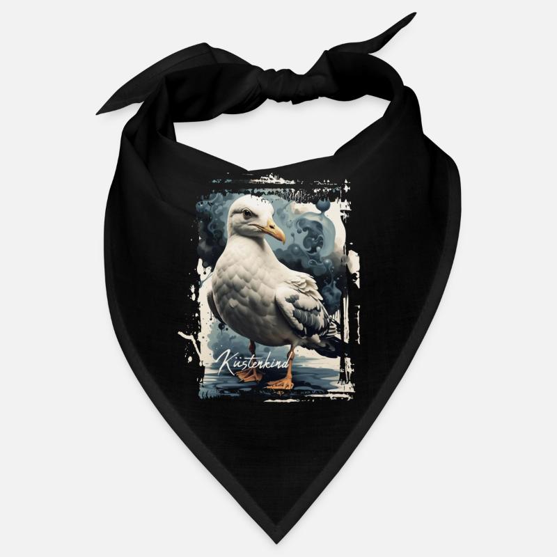 Möwe Küstenkind - Bandana - Schwarz