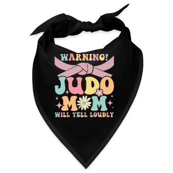 Lustige Martial Arts Mom - Bandana - Schwarz - Vorne