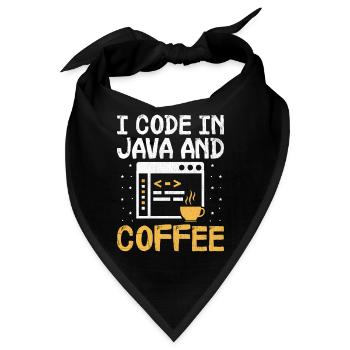Kaffee-Codierung Programmierer Programmierer Entwickler Nerd Coff - Bandana - Schwarz - Vorne