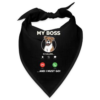 Boxerhundbesitzer Idee Lustig - Bandana - Schwarz - Vorne