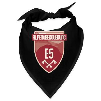 E5 Alpenüberquerung - Oberstdorf nach Meran - Bandana - Schwarz - Vorne