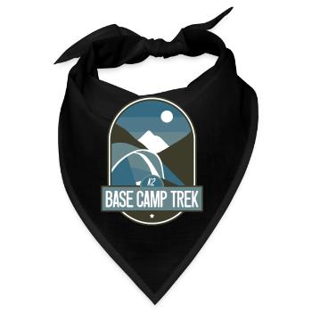 K2 Base Camp Trek - Bandana - Schwarz - Vorne