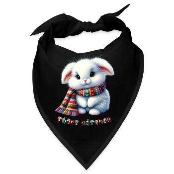 Süßes Häschen - Baby - Bandana - Schwarz - Vorne