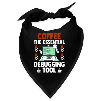 Kaffee-Codierung Programmierer Programmierer Entwickler Nerd Coff - Bandana - Schwarz - Vorne