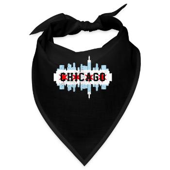 Chicago, Illinois - Bandana - Schwarz - Vorne