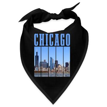 Chicago, Illinois - Bandana - Schwarz - Vorne