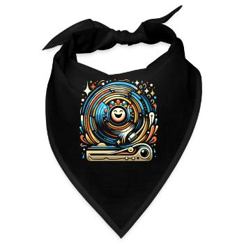 Schallplatten Lp Sammler Schallplattenliebhaber - Bandana - Schwarz - Vorne